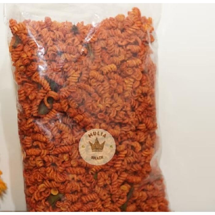 

TERMURAH Makaroni Spiral Pedas Daun Jeruk 2KG termurah Snack viral makaroni spiral pedes daun jeruk