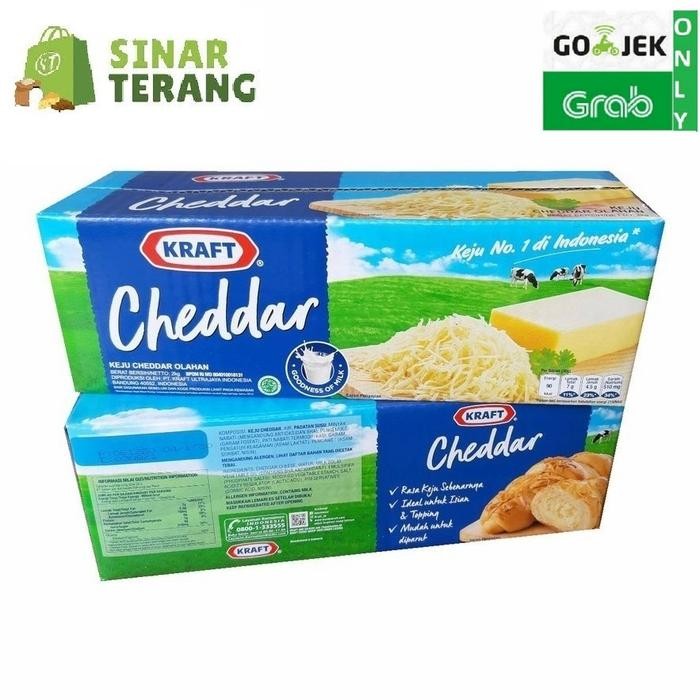 

Keju Kraft Cheddar 2 Kg / Cheese Parut 2Kg