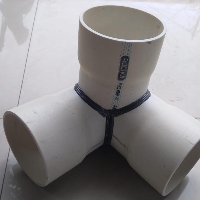 tee 3 way 4 inchi sambungan pipa 3 arah 4 inc