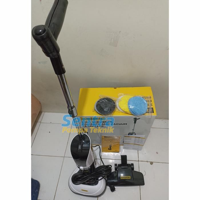 Mesin Poles lantai KRISBOW Polisher Scrubber & Vacuum Cleaner 3in1