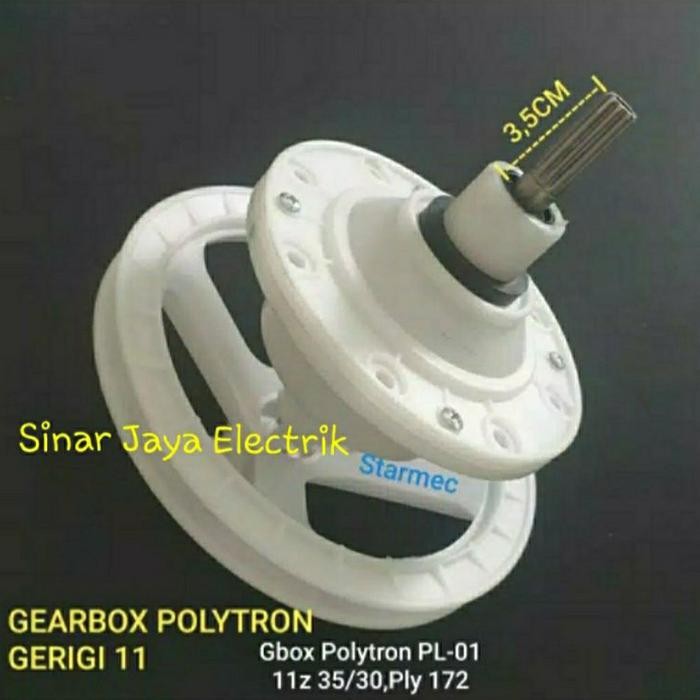 GEARBOX MESIN CUCI POLYTRON 14KG PWM-1401R / PWM-1401G GERIGI 11