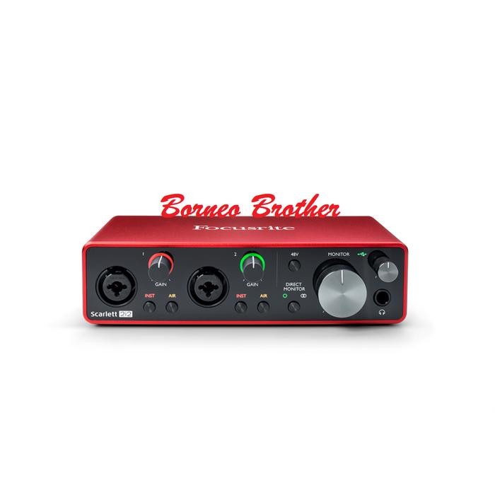 Focusrite Scarlett 2i2 3rd Gen Soundcard Usb Audio Interface