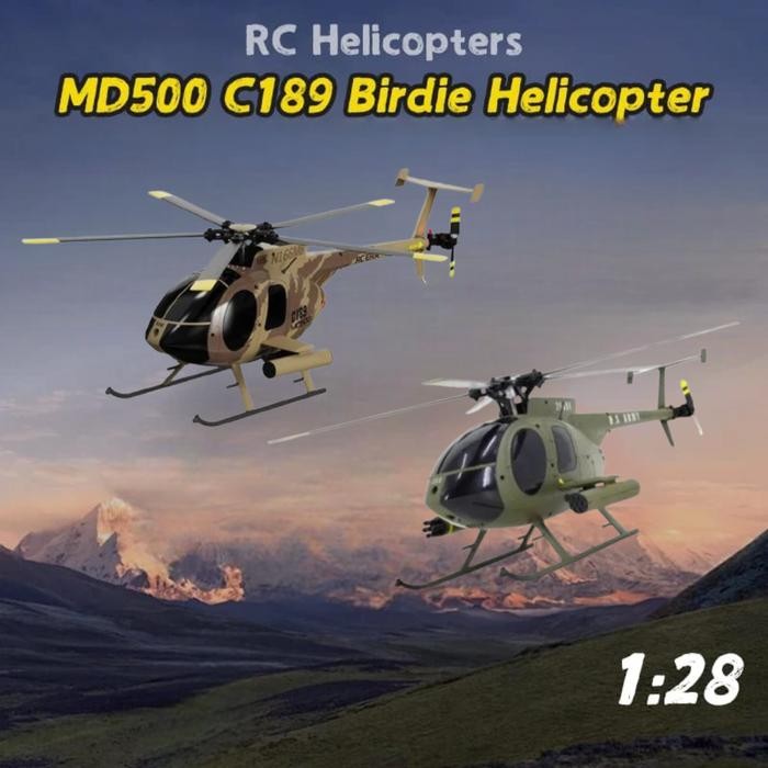 RC Era RC Helikopeter C189 Helicopter MD500 Brushless 6-Axis Gyro 1/28 RTF
