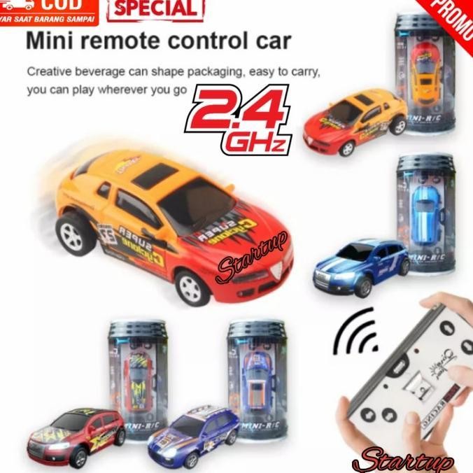 Mainan Mobil Remote Control Mini RC Car Dalam Kemasan Kaleng
