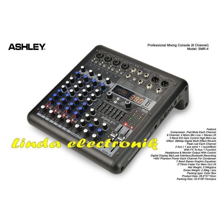 Mixer Ashley Smr4 4channel ORYGINAL Ashley Smr 4 KOPER MIXER