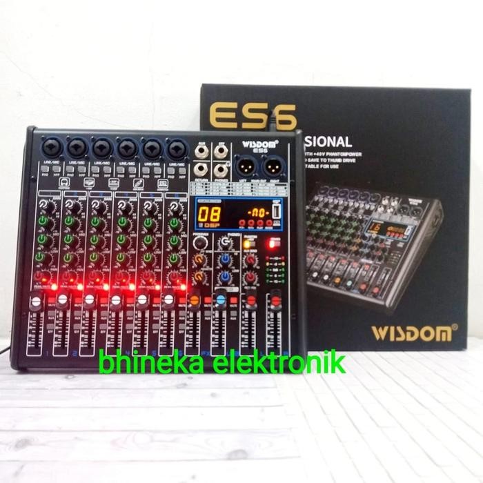 MIXER WISDOM ES6 / ES 6 MIXER 6 CHANNEL