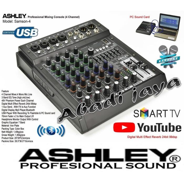 mixer ashley samson 4 4 channel