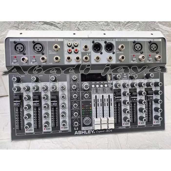 MIXER ASHLEY EXPERT804 EXPERT 804 8 CHANNEL 4 MONO 4 STEREO