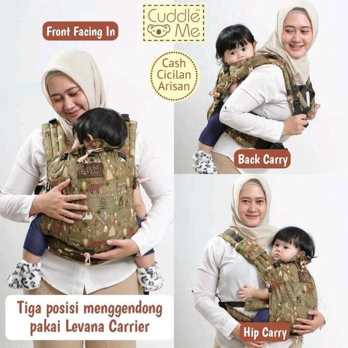 Gendongan bayi Mshape CuddleMe levana Carrier Gendongan SSC gendongan bayi CuddleMe Newborn-2tahun