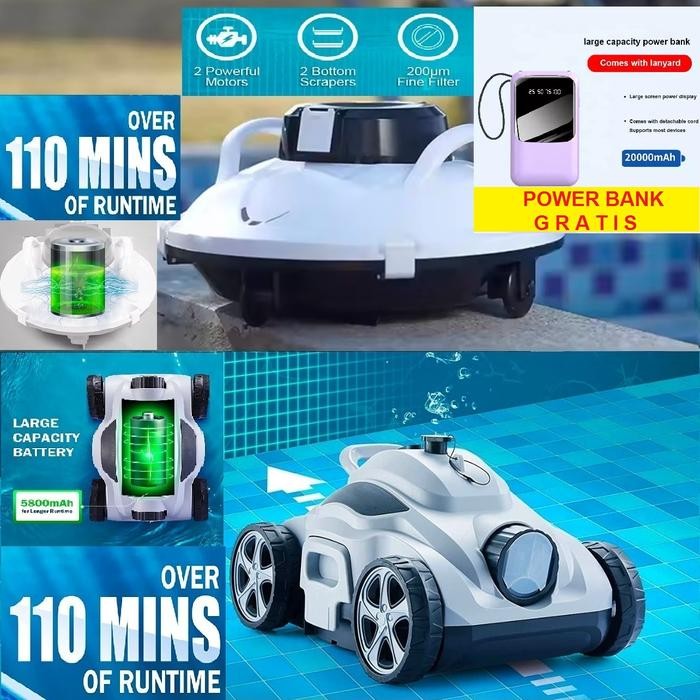 pat Robot Kolam Renang Vacuum Cleaners Pool