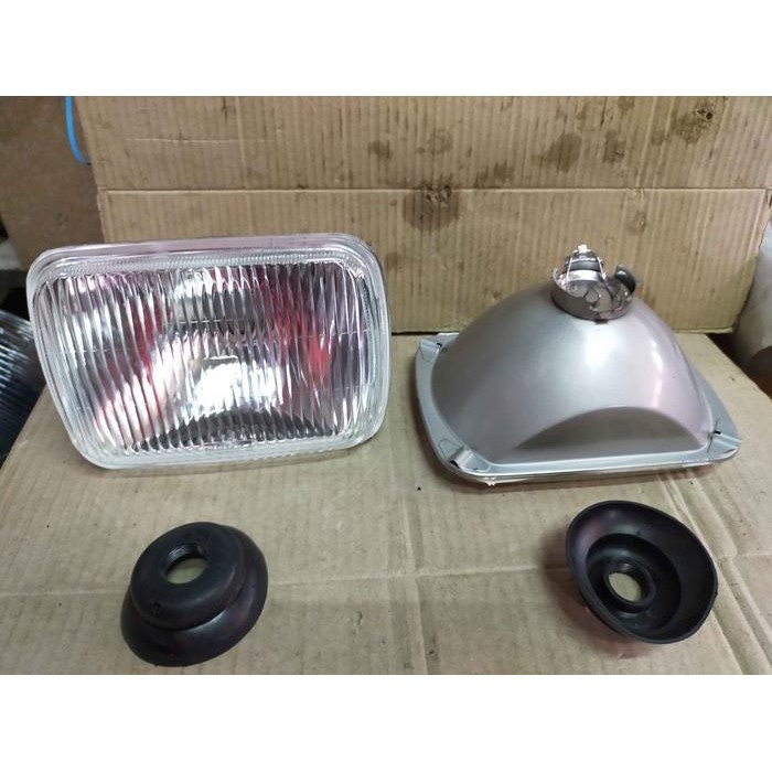 Lampu Headlamp Halogen Kotak H4 7 Inch Inci Suzuki Katana Jimny Am