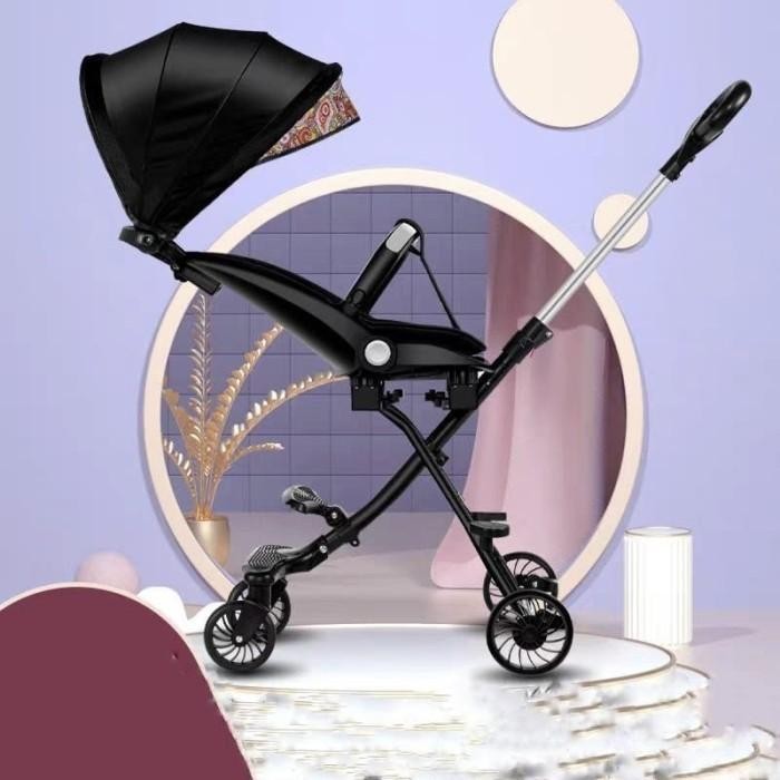 Dorongan Anak Exotic LW-121 Magic Stroller Dorongan Bayi Canopy