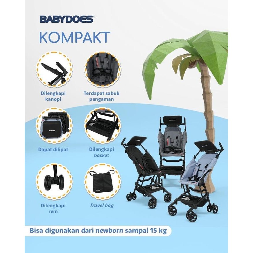 Stroller Babydoes Kompakt / Dorongan Bayi