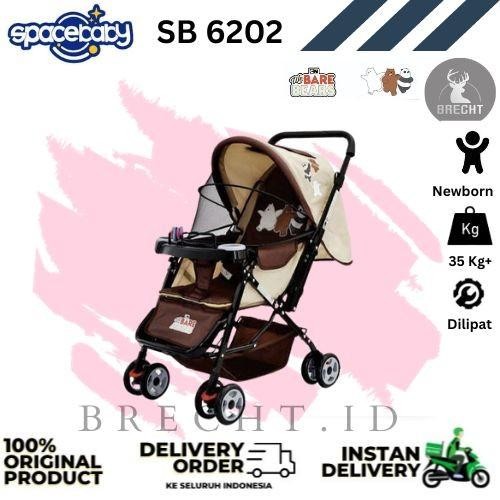 Kereta Dorong Bayi Spacebaby SB-6202 Stroller Baby SB6202 SB 6202