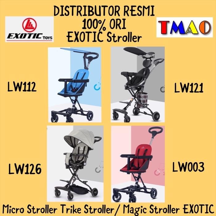 Stroler Bayi + Stroller Bayi + Trike Micro Stroller EXOTIC LW121 LW003