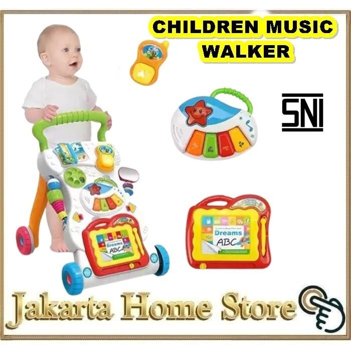 CHILDREN MUSIC WALKER Baby Walker Push Walker Dorongan Bayi