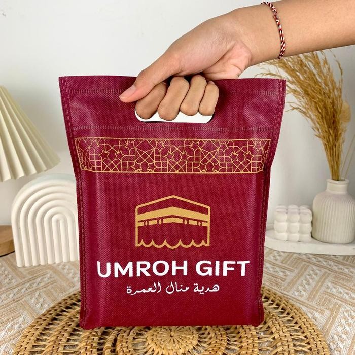 Tas Souvenir Haji Umroh Gambar Ka'bah Goodie Bag Haji Umroh *