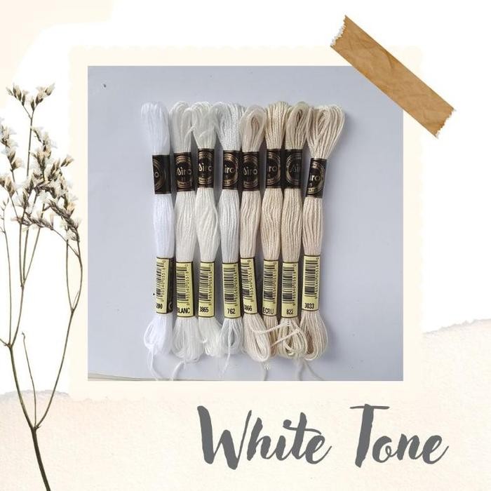Benang Sulam AIRO Embroidery Thread PUTIH / WHITE *