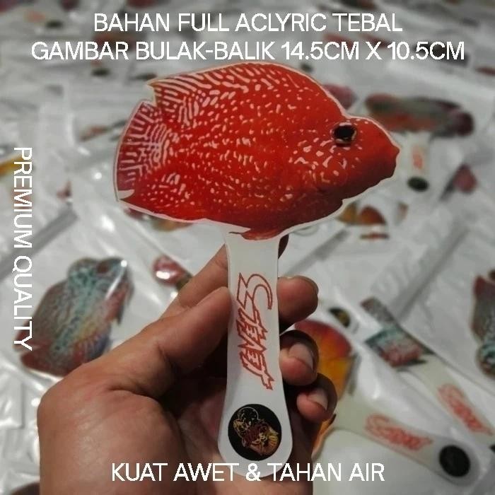 Wayang louhan untulan ikan parrot acliric tebal besar *
