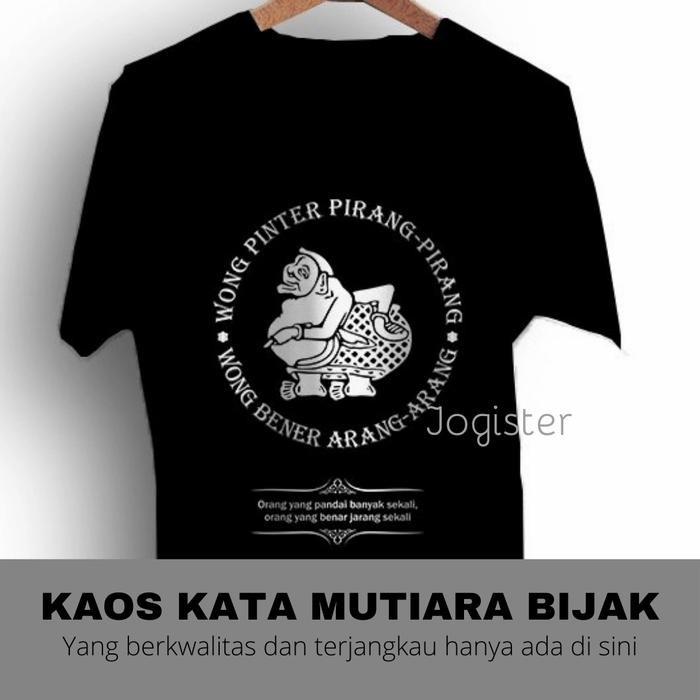 Kaos Kata Mutiara Bijak Pria Wanita Wayang Semar Murah Kwalitas Distro *