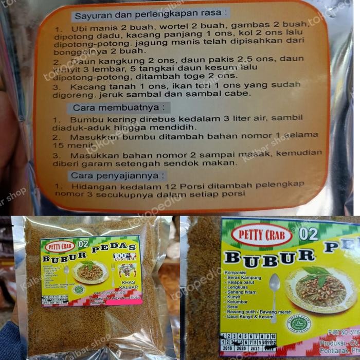 

ORIGINAL Bubur Pedas Instan / Bubur Pedas Sambas / Makanan Khas Kr READY STOCK