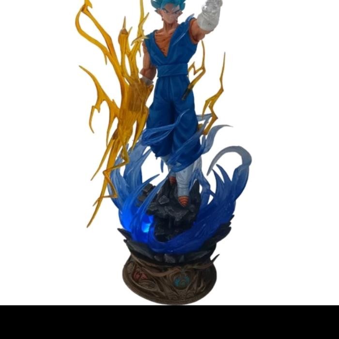 Action Figure Anime Dragon Ball Vegetto 3 Kepala Lampu Led Potara Manga Son Goku Super