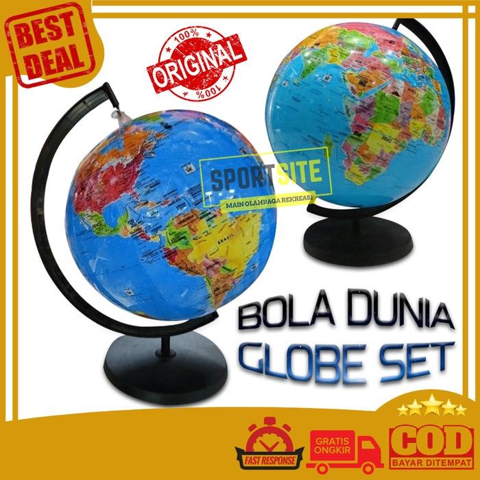Bola Dunia Bumi Globe 2 in 1 Beach Ball Edukasi Geografis Peta Atlas