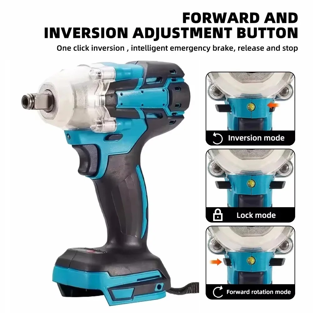 Multifunction Cordless electric impact wrench Electric tool brushless electric wrench hand drill