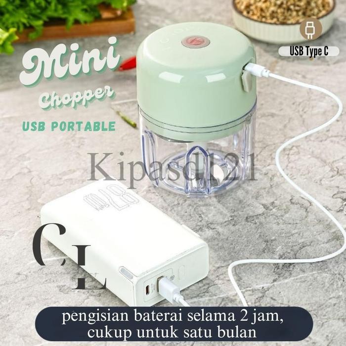 Mini Chopper Portable USB Mini Chopper Garlic Blender Portable Mini USB