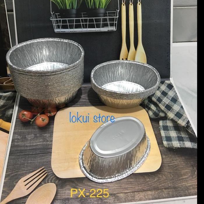 Wadah Alumunium Foil Cup PX 225 / Aluminium Foil PX 225 Oval