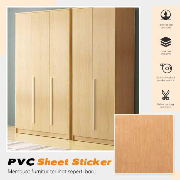 PVC Sheet Sticker Vynil Motif Kayu / Marmer Seri FS Interior Film Roll Stiker Pelapis Furniture