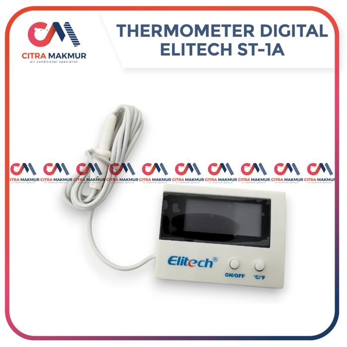 Terlaris Digital Thermometer Elitech ST 1A Sensor Pengukur Ruangan Ukur Suhu Display AC Mobil Kulkas