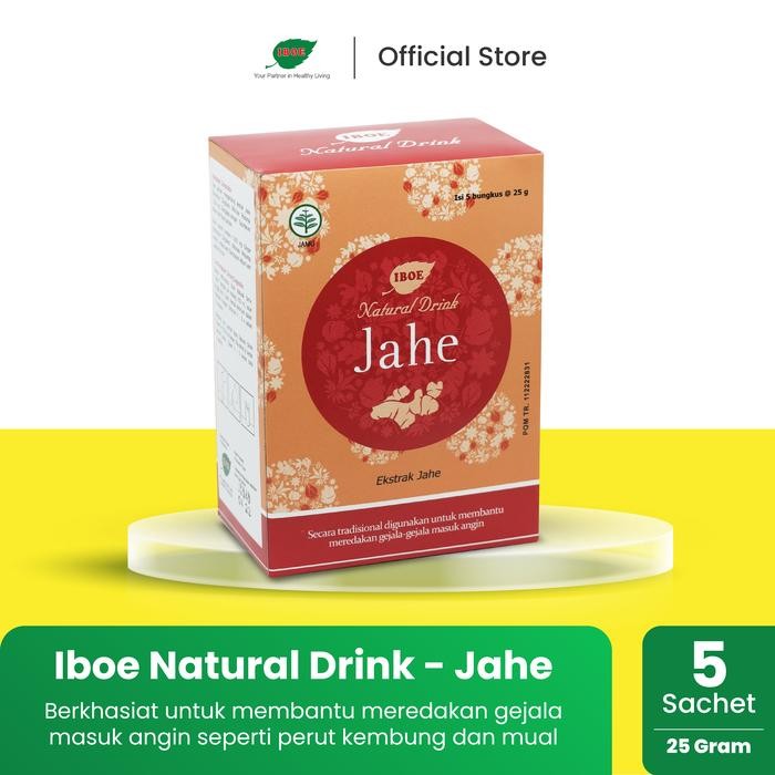 

Jamu IBOE - 1 Box IBOE Natural Drink Jahe 5 sachet Air Minuman