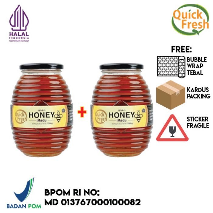 

Sale [Bundling 2Pcs] Quick Fresh Honey 1Kg Jar (Kaca)