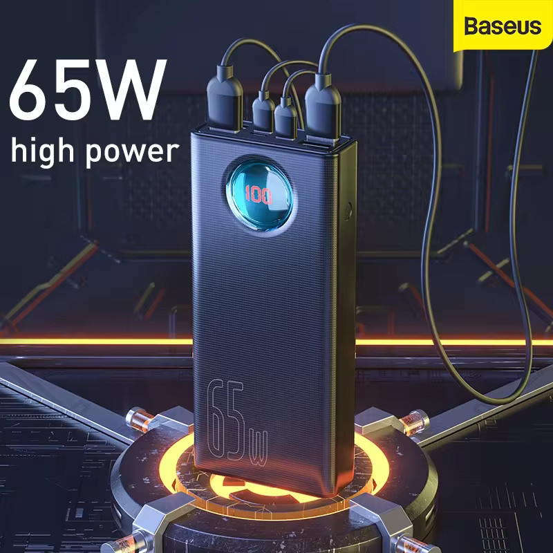 IMPORT Baseus 65W Power Bank 30000mAh QC3.0 Fast Charge Type C Quick Charge Portable Powerbank