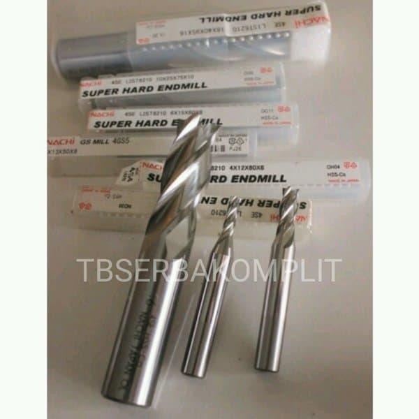 Terbagus Nachi Endmill 4Mm 4Flute End Mill 4 Mm 4 Flute Mata Bor Matabor