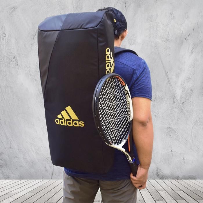Tas Raket Badminton Bulutangkis Tenis Adidas Vs3.1 3 Black