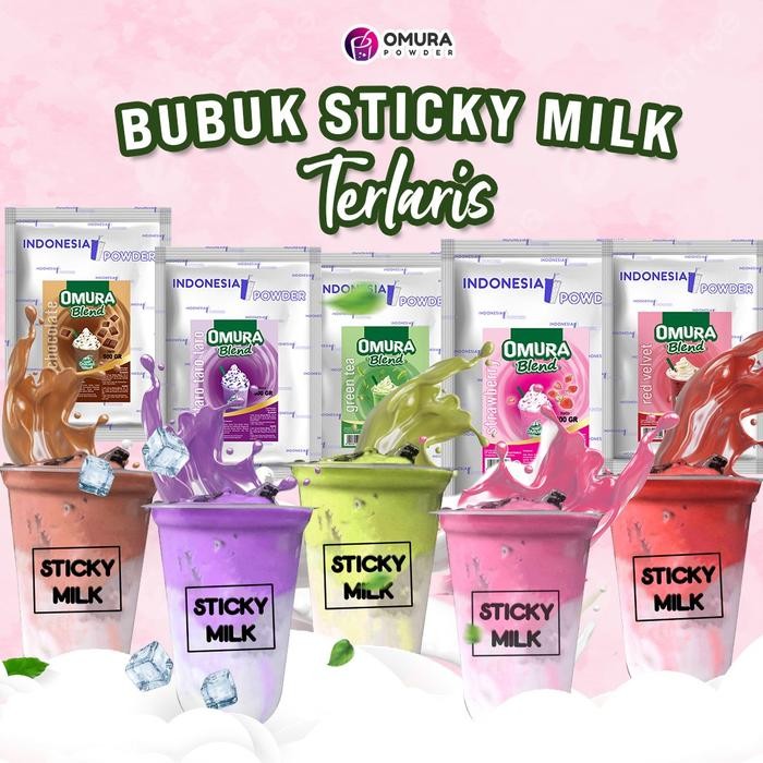 

Bubuk Minuman Es Sticky Milk Premium Rasa Chocolate / Cokelat / Coklat 1 Kg Mengandung Gula Susu Dan