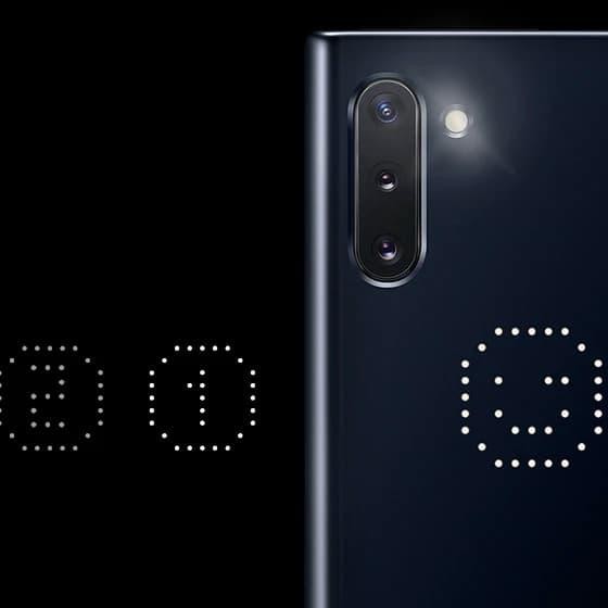 Samsung Note 10 Plus Led Cover Original Case Casing Kesing Lampu