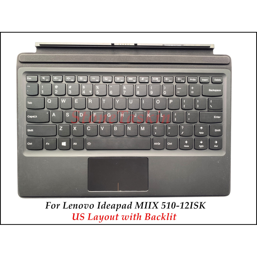 High quality New 5N20M13865 For Lenovo Ideapad MIIX 510-12ISK Folio Keyboard assmebly US Layout with