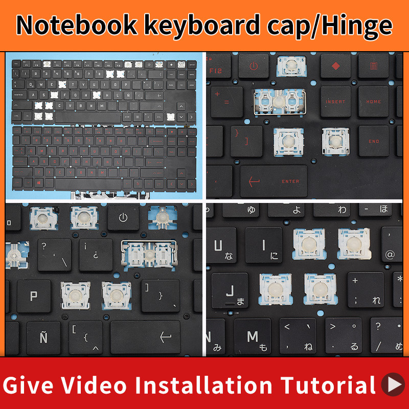 Replacement Keycap Key cap Hinge for HP OMEN 15-EN 15-EN0028AX 15-EN0013DX 15-EN1000NA Keyboard