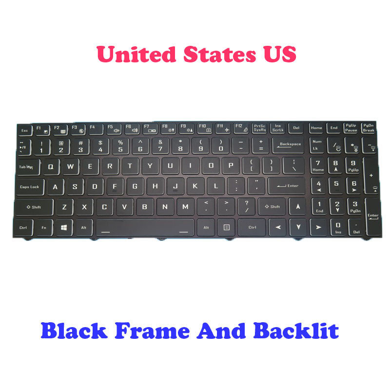 Backlit US UK FR GR JP RU SW Keyboard For Metabox Prime-16 NP60SND NP60SNE NP60PNP Edge NL50NU-R5 NL