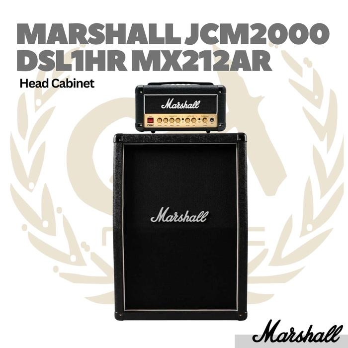 Marshall JCM2 DSL1HR + MX212AR Head Cabinet Guitar Amplifier *