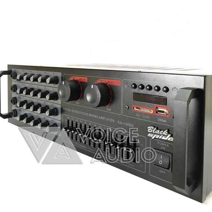Power Amplifier BLACK SPIDER KA 130 BE Mixer Ampli Karaoke Bluetooth *