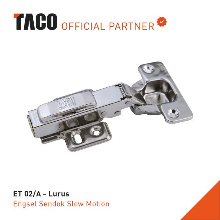 Engsel Lurus Slow Motion TACO Stainless Steel *