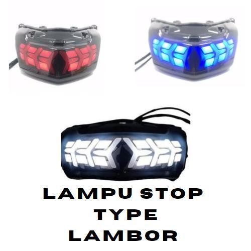 Laris Stoplamp Nmax Old Lampu Stop Nmax Old Lampu Belakang Nmax Old 2015-2019 Model Lamborghini