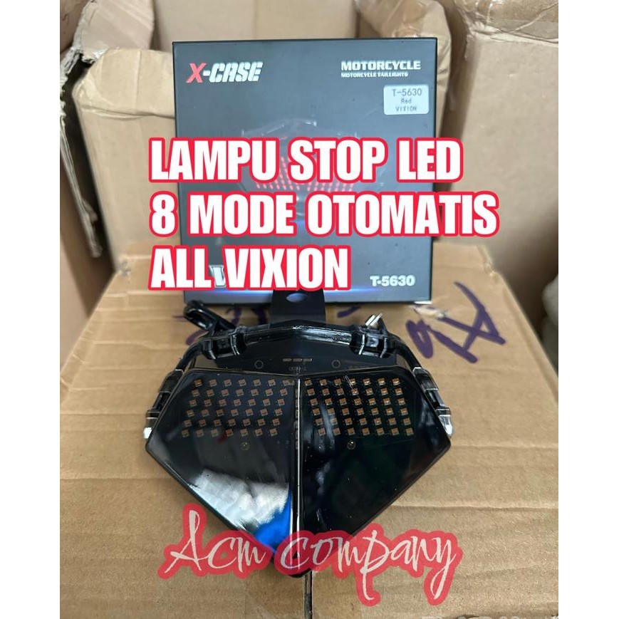 Terpopuler Lampu Stop Stoplamp Led 3In1 8Mode Running Buat All Vixion New Motorcycle