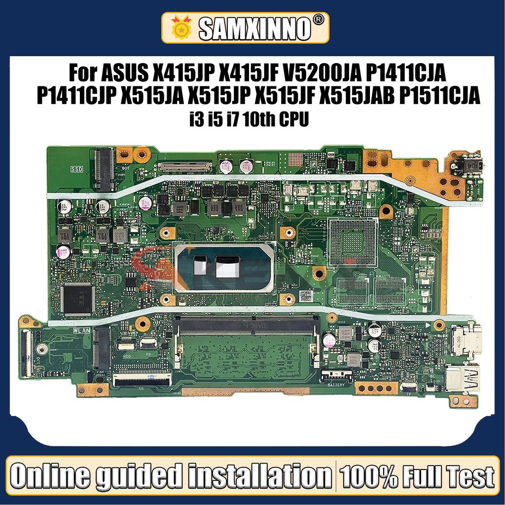 Laptop motherboard support asus pc board i3 i5 i7 10th X415JA mainboard x415JP X415JF x515ja x515jf 