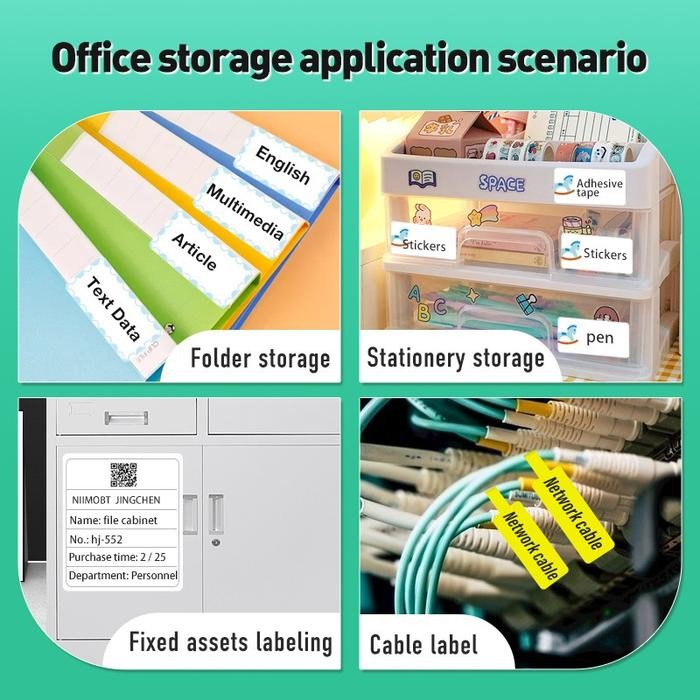 

Thermal Cable Label Sticker Niimbot B21 Refill Label - Kabel Pasti Diskon