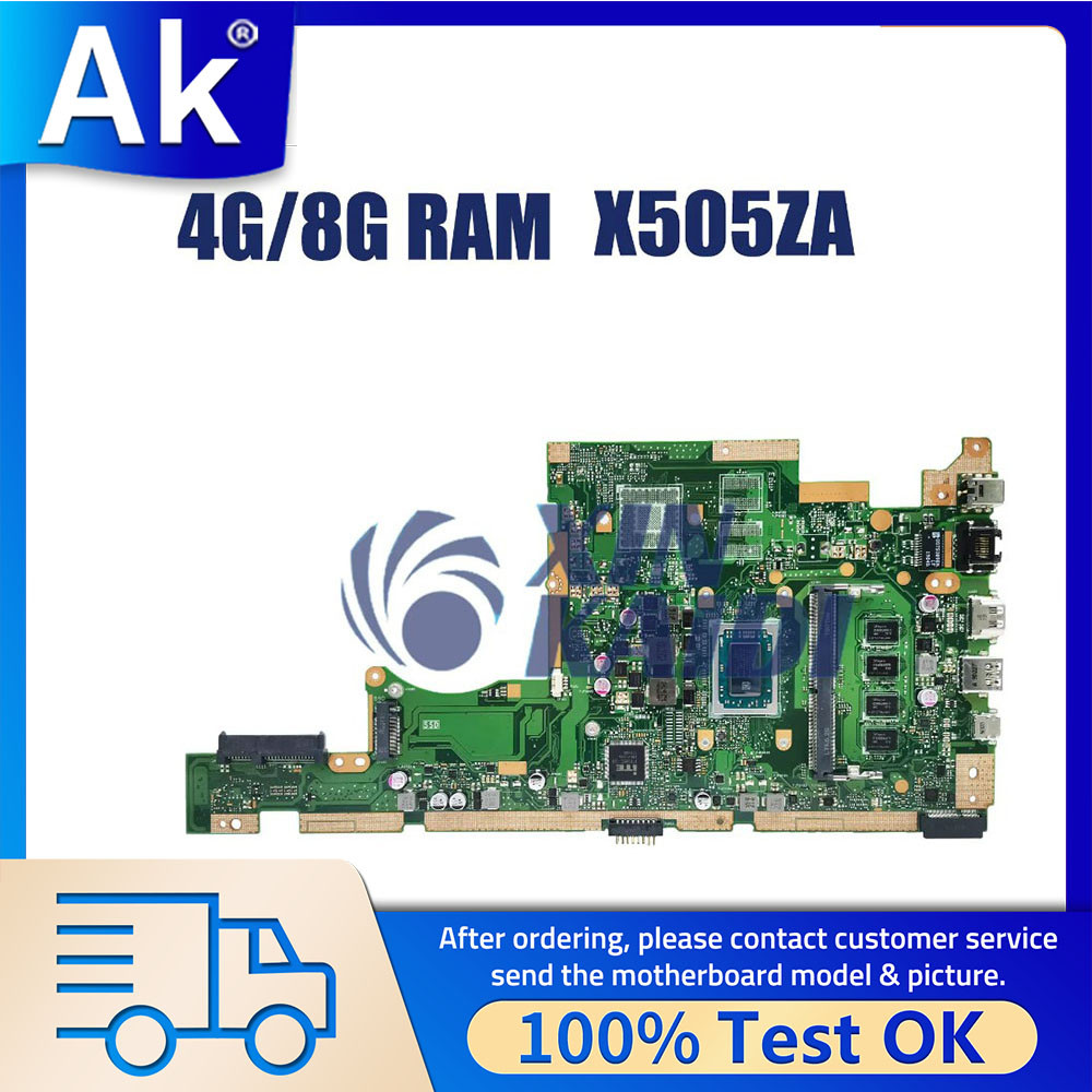Notebook Mainboard For Asus Vivobook15 X505 X505ZA F505Z A505Z A505ZA Laptop Motherboard R3-2200U R3